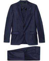 Lardini - Brooch-Detail Suit - Lyst