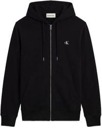 Calvin Klein - Hoodie Zippé À Logo Imprimé - Lyst