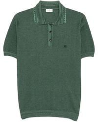Etro - Buttoned Pique Polo Shirt - Lyst