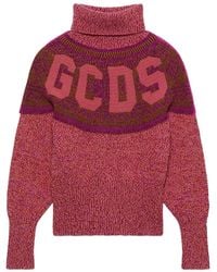 Gcds - Turtleneck Knit Jumpers - Lyst