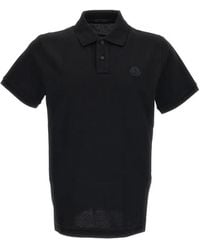 Moncler - Logo-Patch Piqué Polo Shirt - Lyst