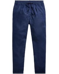 Polo Ralph Lauren - Drawstring-Waist Linen Trousers - Lyst