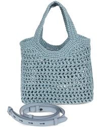 Tod's - Crochet-Knit Logo-Patch Tote Bag - Lyst