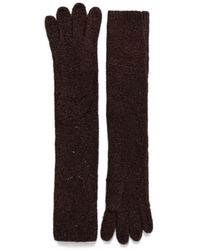 Twinset - Lange Handschuhe Mit Logo-Schild - Lyst