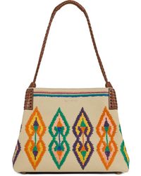 Etro - Medium Canvas Libra Tote Bag With Embroidery - Lyst