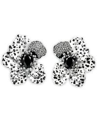 Anabela Chan - 14K And Rhodium Vermeil Monochromatic Poppy Diamond Earrings - Lyst