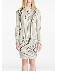 Desigual - Wavy Striped Mini Dress - Lyst