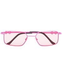 Karen Wazen Eckige Sonnenbrille - Pink