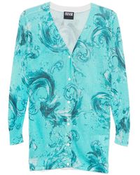 Versace Jeans Couture - Printed Cardigan - Lyst