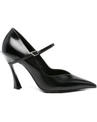 Mugler - Pumps A Punta Con Cinturino Alla Caviglia 100Mm - Lyst