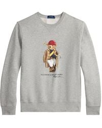 Polo Ralph Lauren - Crewneck Sweater With Rib-Knit V-Inset - Lyst
