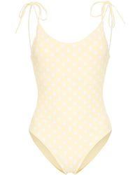 Onia Ginny polka dot swimsuit - Gelb