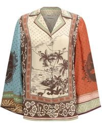 ALÉMAIS - Alberta Graphic-Print Shirt - Lyst