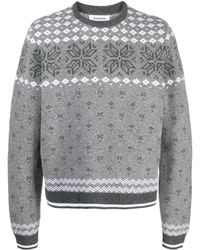 Thom Browne - Patterned Intarsia-knit Wool Sweater - Lyst