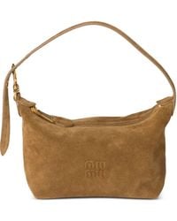 Miu Miu - Suede Shoulder Bag - Lyst