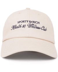 Sporty & Rich - H&W Club Logo-Embroidered Cap - Lyst