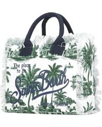 Mc2 Saint Barth - Bolso shopper Vanity con palmeras estampadas - Lyst
