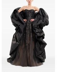 Saiid Kobeisy - Sequin-Embroidered Strapless Maxi Gown - Lyst