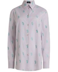 Etro - Cotton Shirt - Lyst
