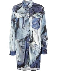 Moschino - Graphic-print Long-sleeve Shirt - Lyst