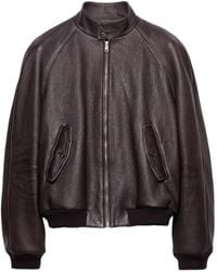 Prada - Bomber Con Maniche Raglan - Lyst