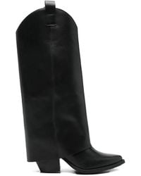 GISÉL MOIRÉ - Natasha Stiefel 70mm - Lyst