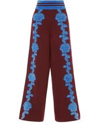Temperley London - Floral Knit Trousers - Lyst
