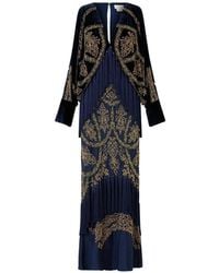 CAMILLA - V-Neck Draped Maxi Dress - Lyst