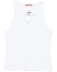 Twinset - Cut-Out Embellished Top - Lyst
