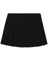 we11done - Logo-embroidered Cotton Skirt - Lyst