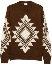 Moncler - Pull À Motif En Intarsia En Laine - Lyst