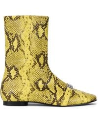 Gcds - Python-Print Logo-Plaque Ankle Boots - Lyst