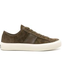 Tom Ford - Cambridge Suede Sneakers - Men's - Calf Leather/calf Suede/brass - Lyst