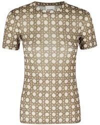 Nanushka - Darcy Rattan-Print T-Shirt - Lyst