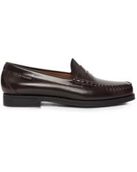 G.H. Bass & Co. - Larson Flag Leather Loafers - Lyst