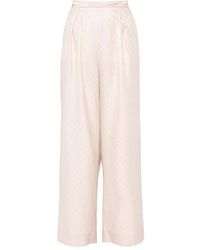Eres - Splendeur Pleated Geometric-Pattern Trousers - Lyst