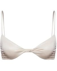 Salt & Wave - Twist-Detail Bikini Top - Lyst