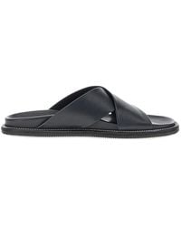 Paul & Shark - Cross-Strap Leather Sandals - Lyst