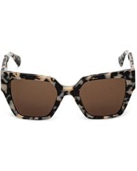 AllSaints - Tortoiseshell-Effect Square-Frame Sunglasses - Lyst
