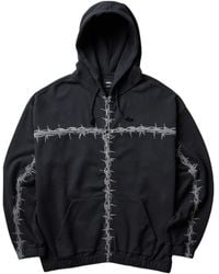 Vans - X Slam Jam A.O.D. Barbed-Wire Zip-Up Hoodie - Lyst