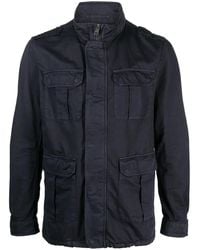 Herno - Cotton-Linen Blend Military Jacket - Lyst