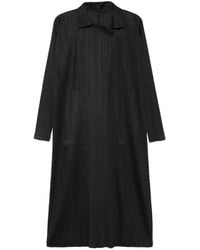 Pleats Please Issey Miyake - Pleated Coat - Lyst