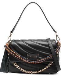 La Carrie - Stehy Gewatteerde Schoudertas Met Ketting - Lyst