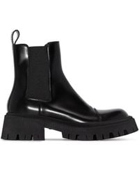Balenciaga - Tractor Chelsea Boots - Men's - Leather/rubber - Lyst