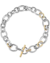 David Yurman - Collar de cadena en oro amarillo de 18kt con diamantes - Lyst
