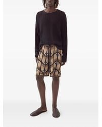 Commas - Geometric Jacquard Knitted Shorts - Lyst