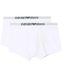 Emporio Armani - Logo-Waistband Boxers (Set Of Two) - Lyst