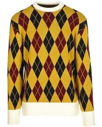 LC23 - Rombo Argyle-Knit Sweater - Lyst