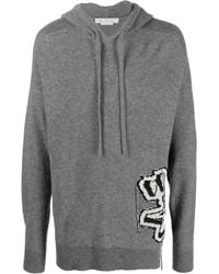 Off-White c/o Virgil Abloh - Intarsia-Knit Hoodie - Lyst