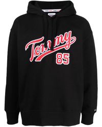 Tommy Hilfiger - Logo-embroidered Cotton-blend Hoodie - Lyst